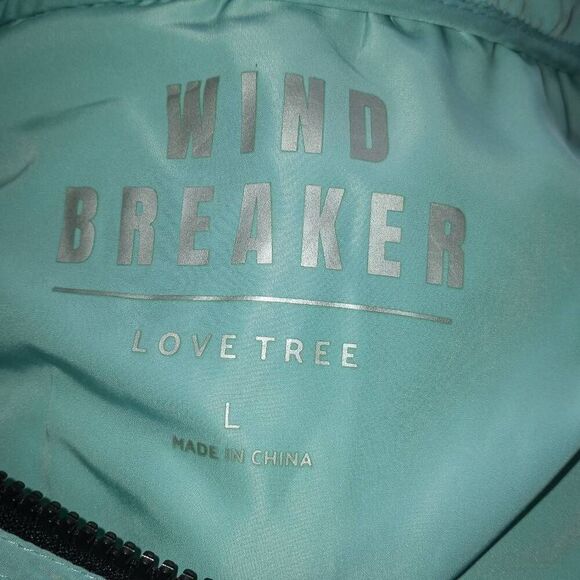 LOVE TREE MINT CROP WINDBREAKER  SZ.L EUC - Picture 5 of 7